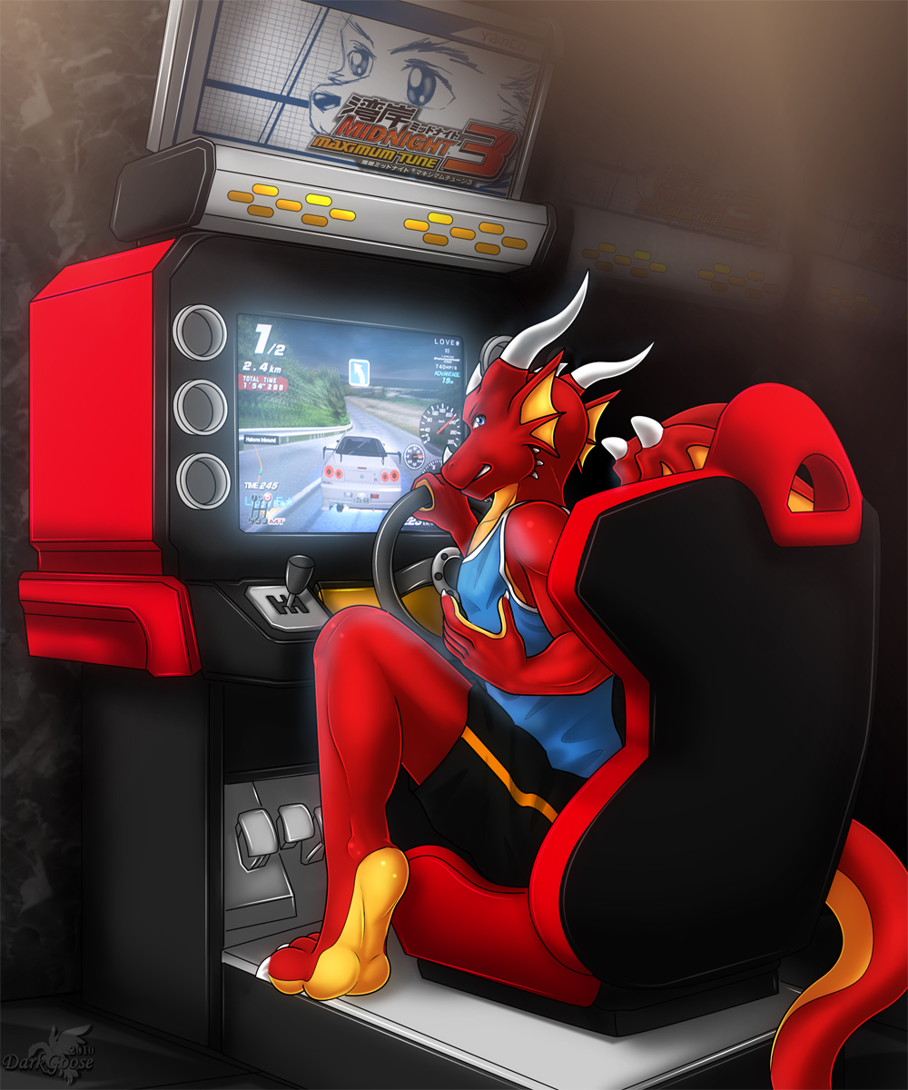 Darix at the arcade by  Darkgoose
